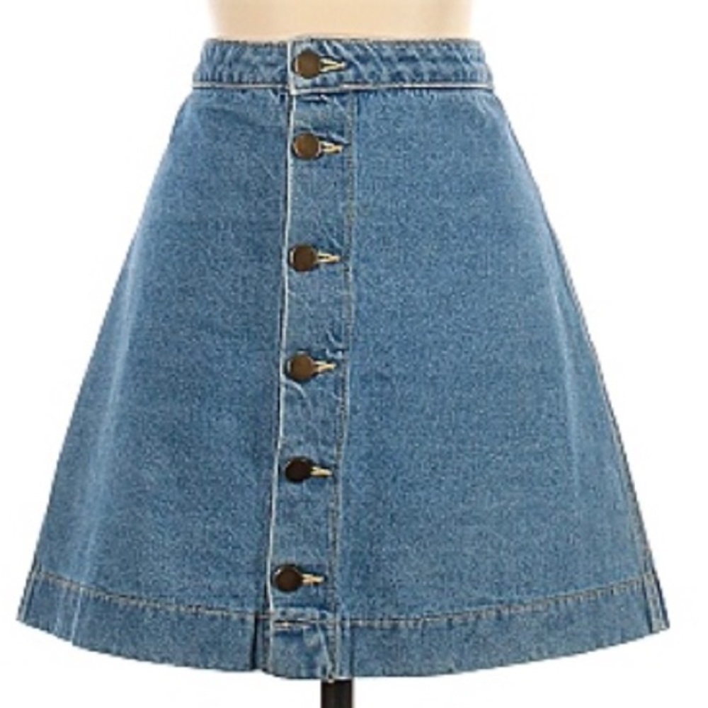 American Apparel Jean mini skirt